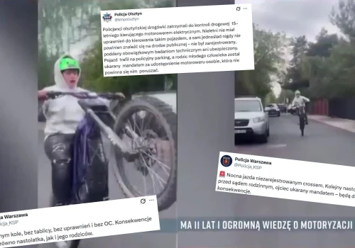 Podczas gdy policja walczy z nastolatkami na motorowerach, TVP promuje to jako fajną pasję dla dzieci