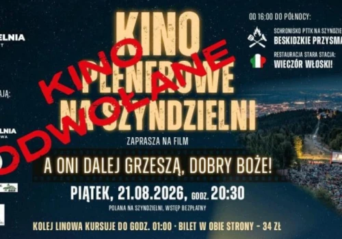 Kino pod gwiazdami na Szyndzielni odwołane z powodu pogody