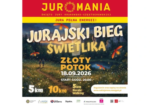 Rozświetlmy Jurę! Ruszyły zapisy na wyjątkowy Jurajski Bieg Świetlika w Złotym Potoku