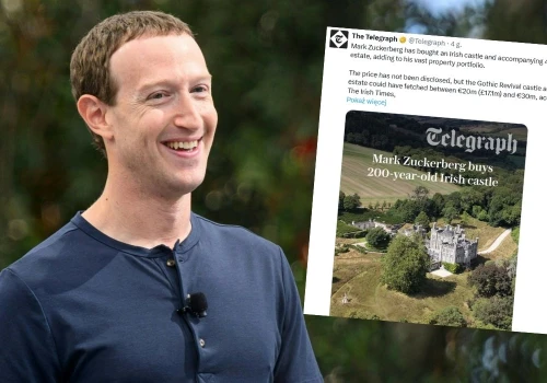 Mark Zuckerberg kupił sobie zamek w Europie razem z pobliską okolicą