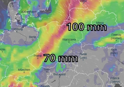 Przed nami ciężka noc i dzień. Liczne zalania i podtopienia gwarantowane. Do tego huraganowy wiatr