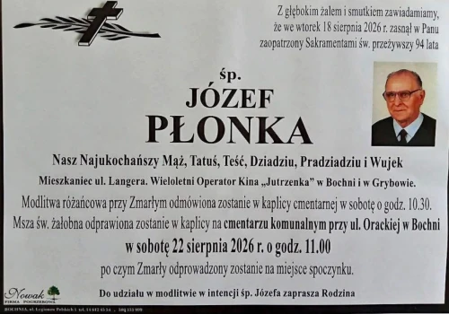 Odszedł wieloletni pracownik Kina „Biała” w Grybowie
