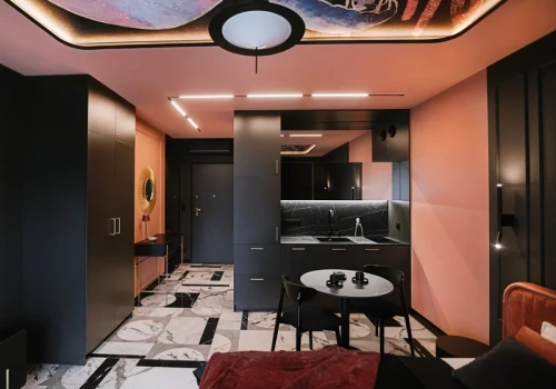 Ten 40-metrowy apartament we Wrocławiu jak scenografia. Czerń, róż i złoto – efekt WOW