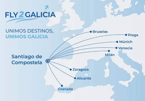 Fly2Galicia chce uruchomić bazę w Santiago. Osiem tras i bilety od 19 euro