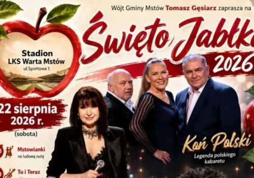 Święto Jabłka 2026 w Mstowie. Mateusz Ziółko i Krystyna Giżowska gwiazdami imprezy