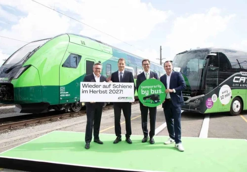 Stadler pokazuje KISS-a do obsługi wiedeńskiego lotniska