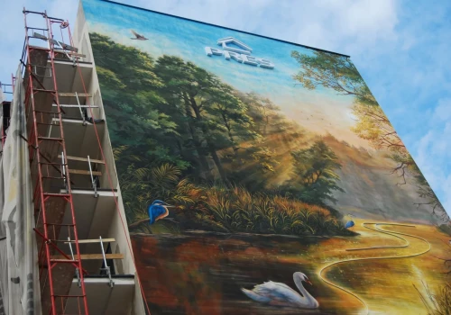 Przyroda na ścianie? Od kilku dni możemy podziwiać dość oryginalny mural