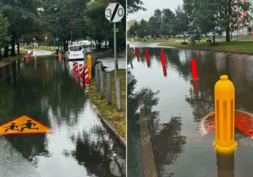 Dolny Śląsk po burzy. We Wrocławiu ulewa podtopiła ulice i zalała mieszkania