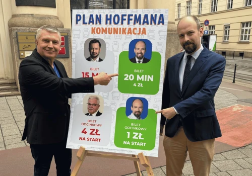 Hoffman: przywrócę bilet 20-minutowy. Taryfa odcinkowa ma zaczynać się od złotówki