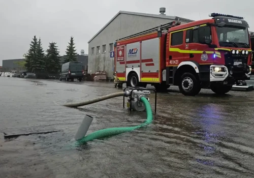 Ulewy nad regionem. Ponad 150 interwencji strażaków od samego rana