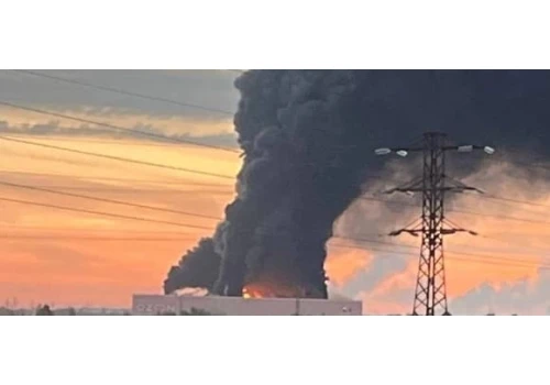 Płonie kompleks logistyczny Ozon w Czapajewsku