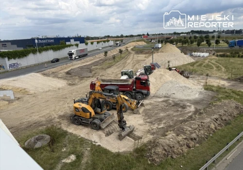 Ruszyła przebudowa węzła Opacz. Będzie więcej pasów, w tle poszerzenie autostrady A2