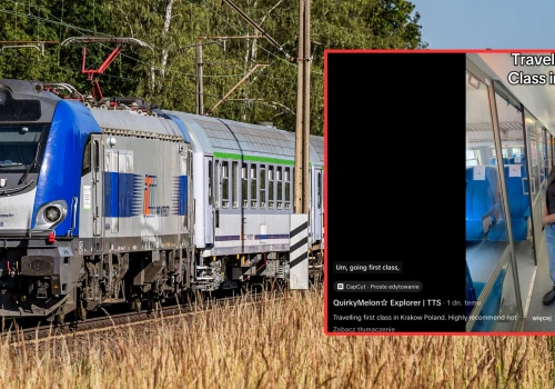 Brytyjka wsiadł do polskiego pociągu. 