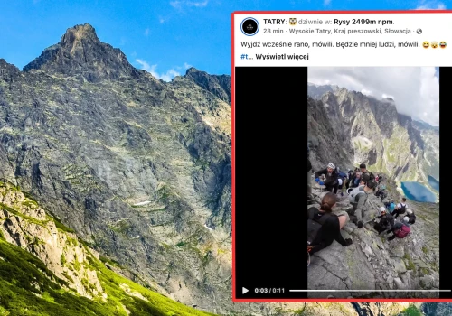 Pokazali nagranie z trasy na Rysy. 
