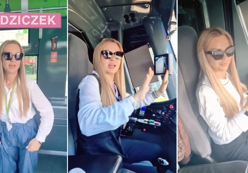 Motornicza z Olsztyna nagrywa TikToki w tramwaju. Obserwują ją tysiące osób
