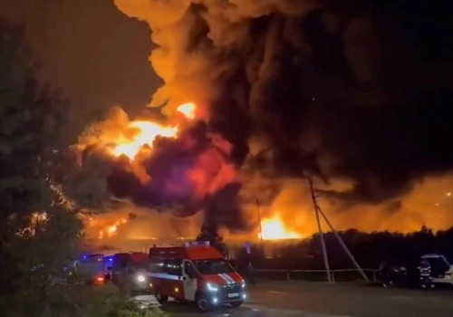 Ogromny pożar w Petersburgu. 