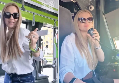 Olsztyńska motornicza robi furorę na TikToku. Tańczy i odgrywa scenki w tramwaju