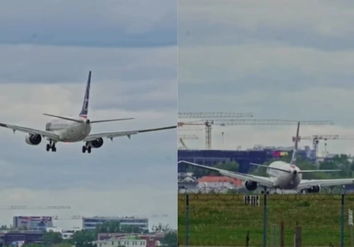 Nieudana próba lądowania na warszawskim lotnisku. Na nagraniu widać, że pilot musiał podjąć szybką decyzję