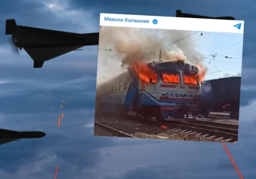 Rosyjski dron uderzył w pociąg pod Charkowem. Nie żyją dwie osoby, pięć jest rannych