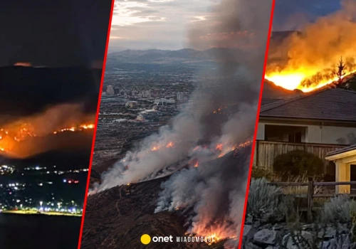 Pożar Hawk Fire zmusza tysiące Amerykanów do ewakuacji. Stan wyjątkowy w Nevadzie