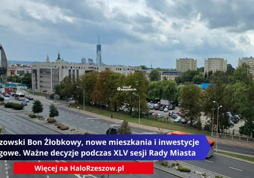 Rzeszowski Bon Żłobkowy, nowe mieszkania i inwestycje drogowe. Ważne decyzje podczas XLV sesji Rady Miasta