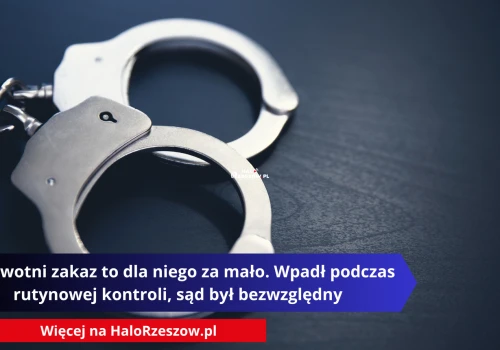 Dożywotni zakaz to dla niego za mało. Wpadł podczas rutynowej kontroli, sąd był bezwzględny