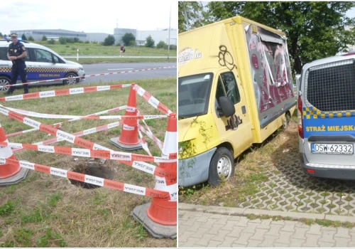 Miłośnicy trunków pod chmurką, przewrócone gazony z kwiatami, niesprzątanie po psie. Interwencje straży miejskiej