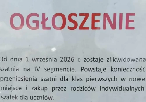Rodzice pierwszoklasistów mają zapłacić za szafki. Zmiany w Szkole Podstawowej nr 9 w Siedlcach już budzą emocje