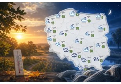 Tylko kilka stopni powyżej zera. Totalny zjazd temperatury w nocy