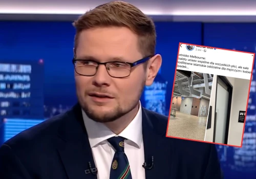 Poseł PiS pokazał zdjęcie toalety na lotnisku. I wpadł na kłamstwie. „Jesteś ślepy czy rżniesz głupa?”
