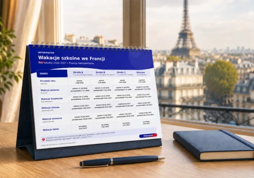 Kalendarz wakacji i ferii szkolnych we Francji 2026/2027