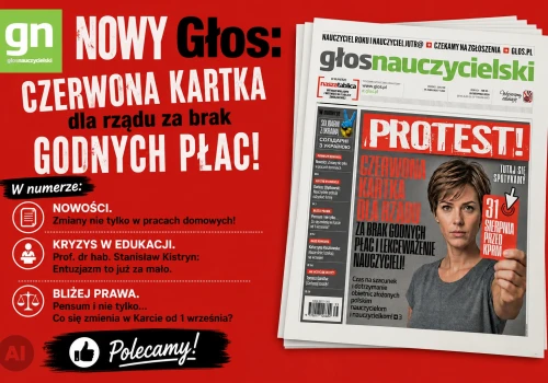 Nowy Głos Nauczycielski: CZERWONA KARTKA dla rządu za brak GODNYCH PŁAC i lekceważenie nauczycieli!!