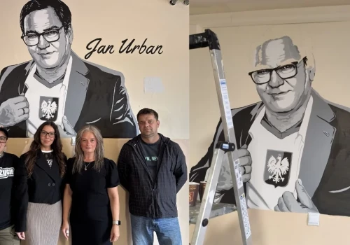 Od szkolnej ławki do reprezentacji Polski. Tak powstał mural Jan Urbana