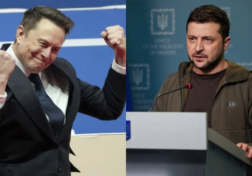 Prezydent Zełenski odznaczył Elona Muska Orderem Wolności