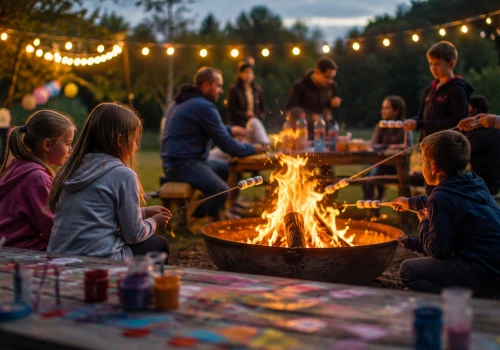Wodne balony, ognisko i s’mores w Nowym Sączu. Rodzinna niedziela na Porębie Małej