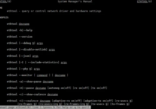 Porady Admina: ethtool