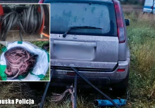 Wpadł na kradzieży kabli i próbował się wykupić. Zaoferował policjantom 4 tysiące, żeby go puścili