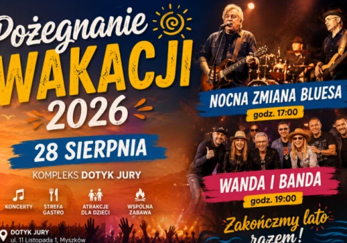 Myszków pożegna wakacje koncertowo. Nocna Zmiana Bluesa i Wanda i Banda!