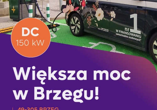 ChargeIn zwiększa moc stacji w Brzegu do 150 kW. Szybsze ładowanie z atrakcyjną ceną