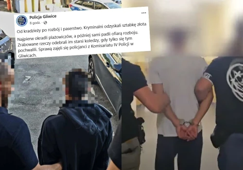 Gliwice: policja zatrzymała nastoletnich złodziei i ich kolegów, którzy okradli ich z łupów