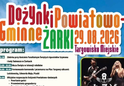 B-QLL i Łzy z Adamem Konkolem zagrają w Żarkach. Powiatowe dożynki z muzycznym finałem