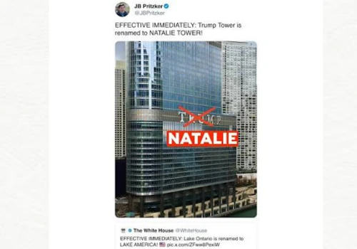 Nie Trump Tower, ale Natalie Tower. Gubernator Illinois zmienia nazwę wieżowca prezydenta w Chicago