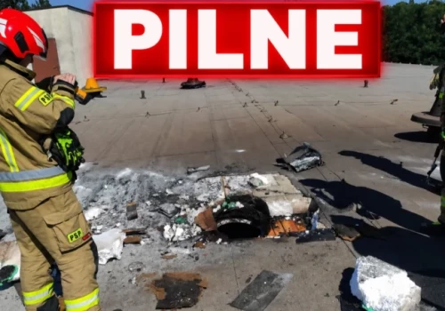 Pożar w zakładzie produkcyjnym przy Majkowskiej w Kaliszu. Jedna osoba poszkodowana