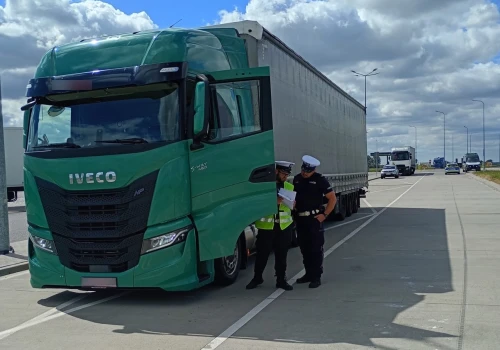 Poważne naruszenia litewskiego przewoźnika na trasie S8. Sprawą zajęła się policja