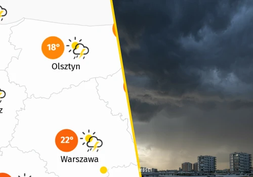 Nowa fala burz i deszczu wtargnie do Polski. Tutaj pogoda będzie dziś niebezpieczna