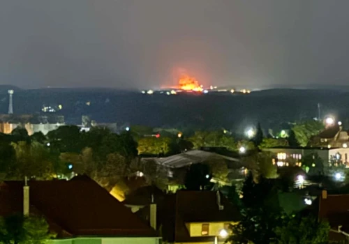 Płonęło ściernisko. Łunę było widać z wielu kilometrów