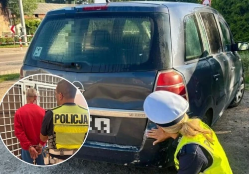 Prowadził na narkotykach i bez prawa jazdy. Z pomocą przyjechał ojciec, który był poszukiwany