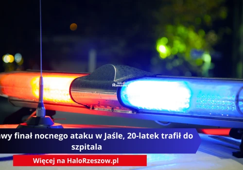 Krwawy finał nocnego ataku w Jaśle, 20-latek trafił do szpitala