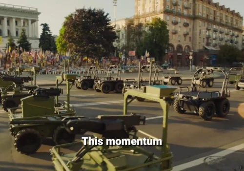 To nie film SF! Kijowska parada dronów pokazuje przyszłość pola walki