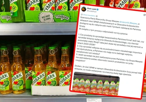 Polski Tymbark na pólkach w Rosji. Maspex tłumaczy, jak to się stało